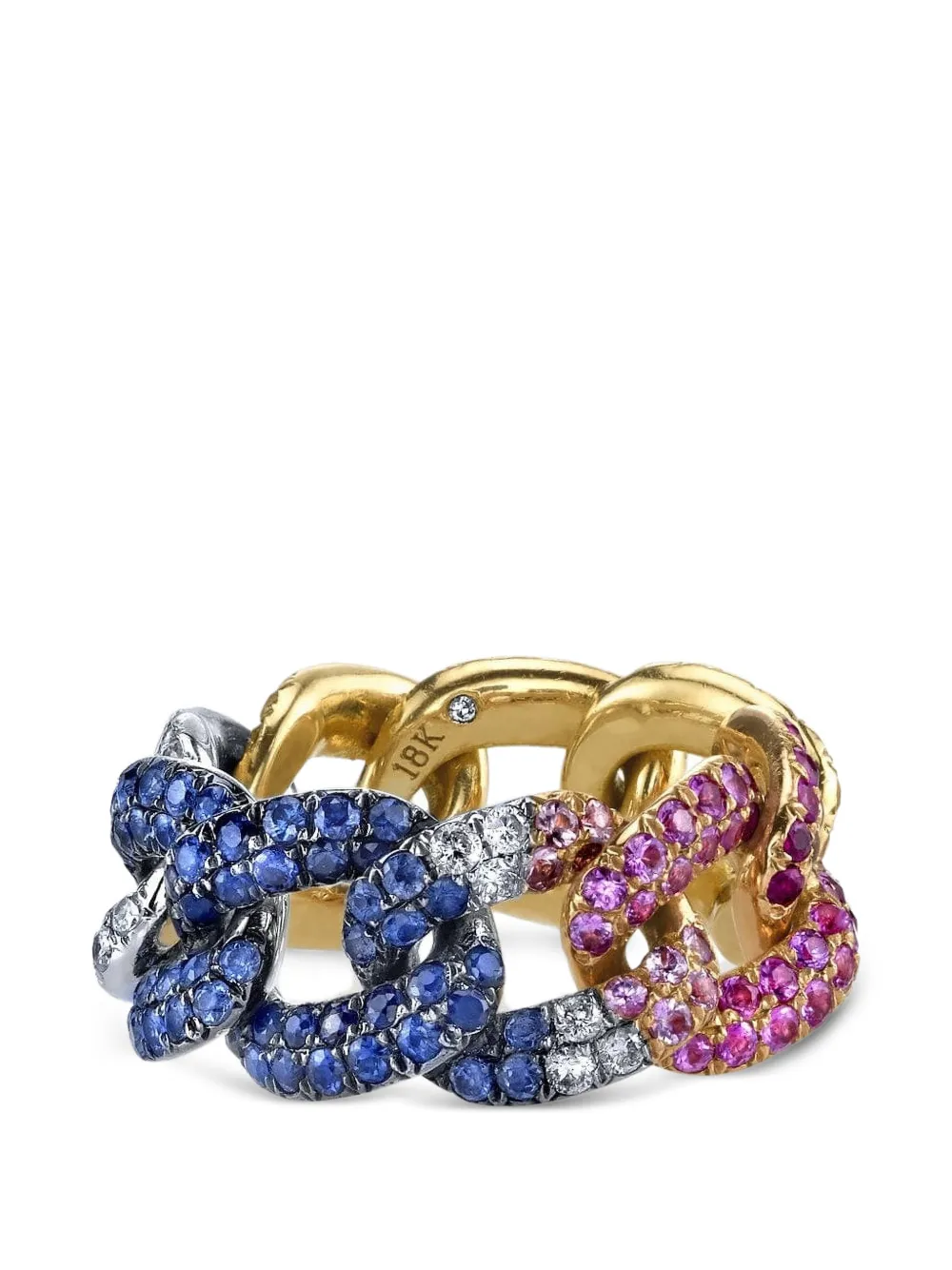 SHAY Shay diamonds rainbow ring - Oro