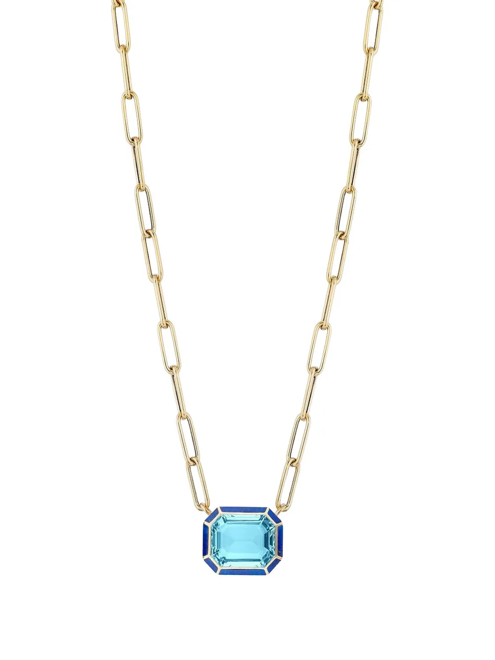 Goshwara blue-topaz necklace - Oro