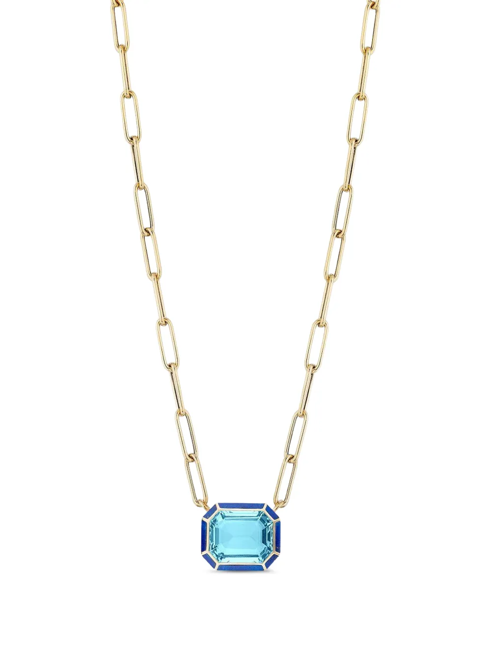 Goshwara blue-topaz necklace - Oro