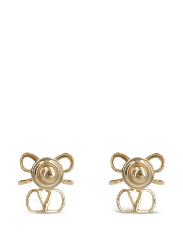 Valentino Garavani Bow ピアス | ゴールドトーン | FARFETCH JP