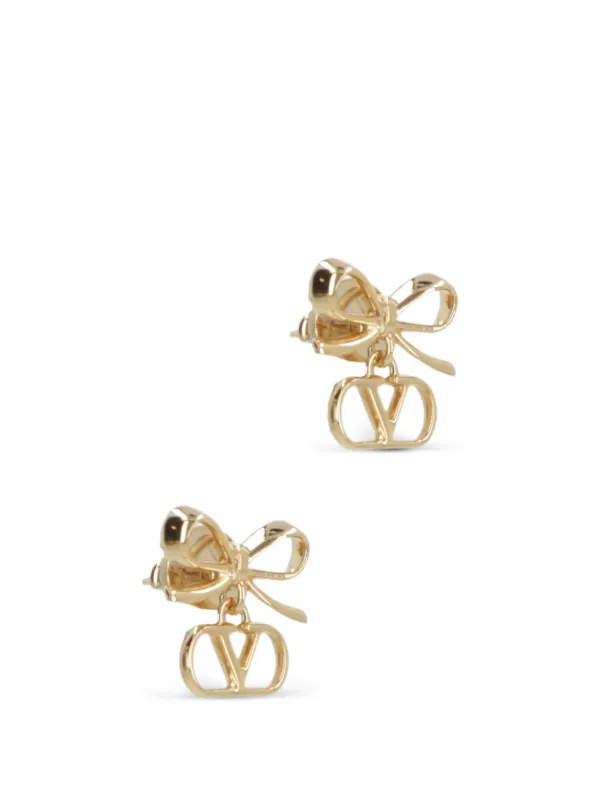 Valentino Garavani Bow ピアス | ゴールドトーン | FARFETCH JP
