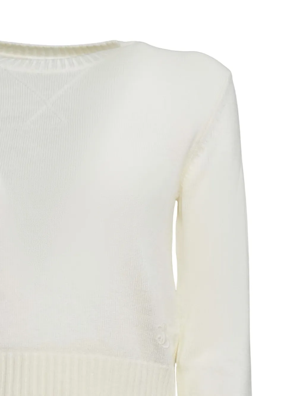 Jil Sander Trui met ronde hals en lange mouwen Wit