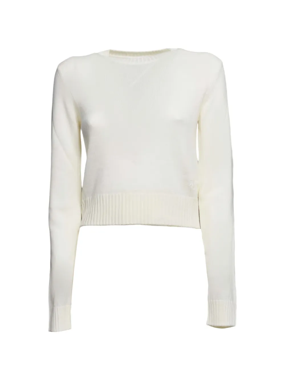 Jil Sander crew-neck long-sleeved sweater - Bianco