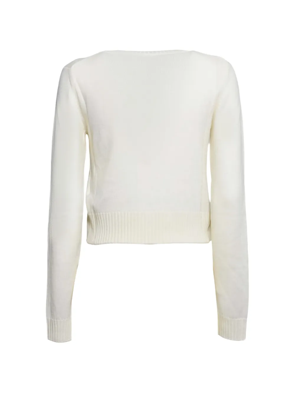 Jil Sander Trui met ronde hals en lange mouwen Wit