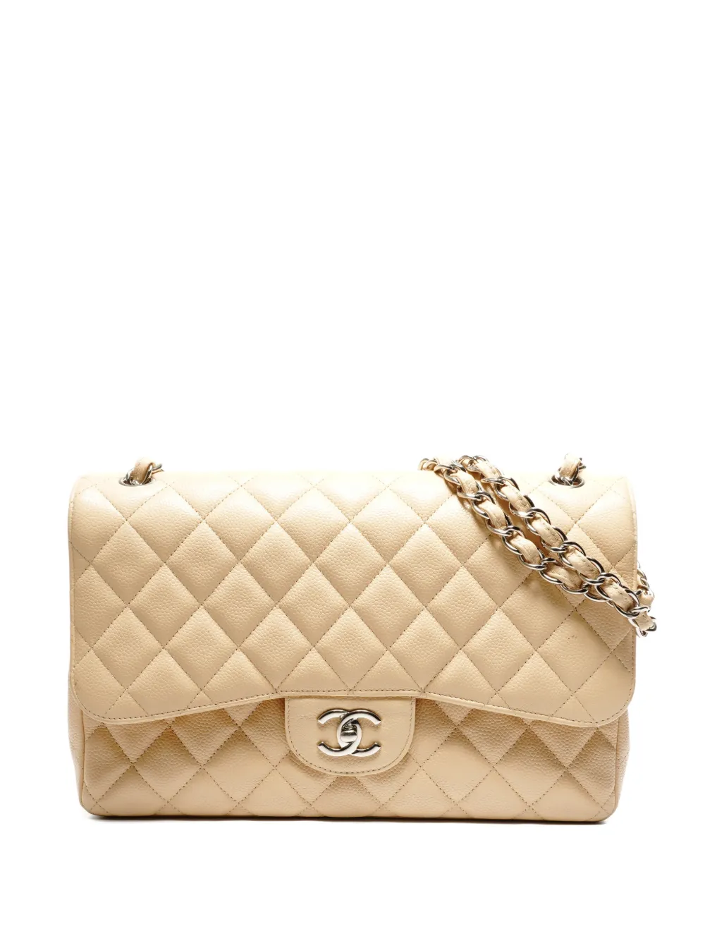 CHANEL Pre-Owned 2011 quilted chain shoulder bag - Toni neutri