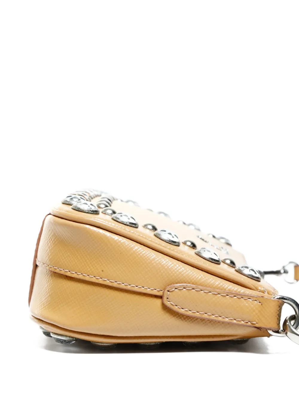 2000-2020 Studded Leather Shoulder Bag