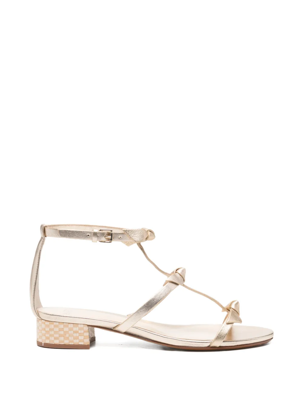 Alexandre Birman Lolita sandalen met geknoopt detail Goud