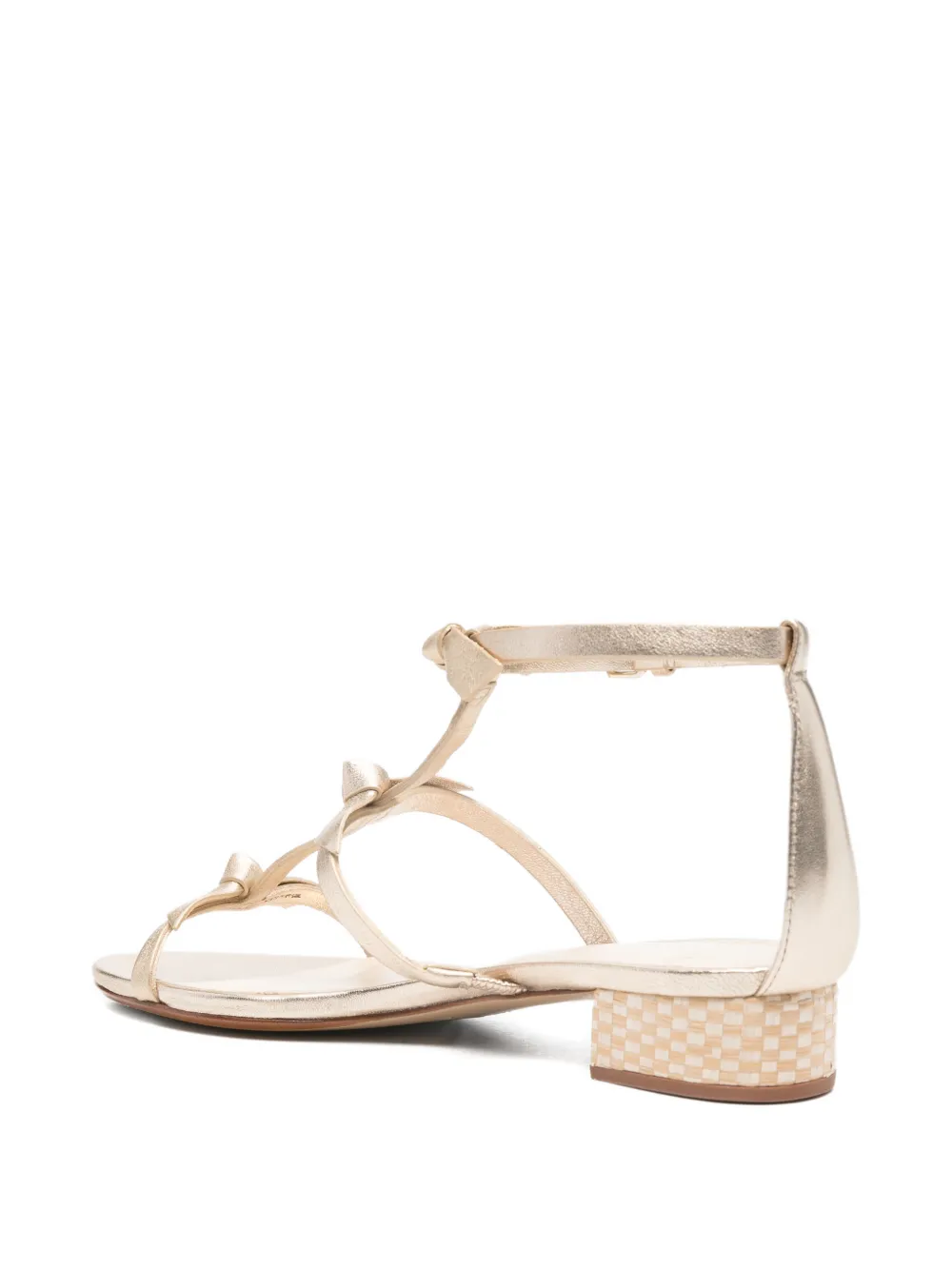 Alexandre Birman Lolita sandalen met geknoopt detail Goud