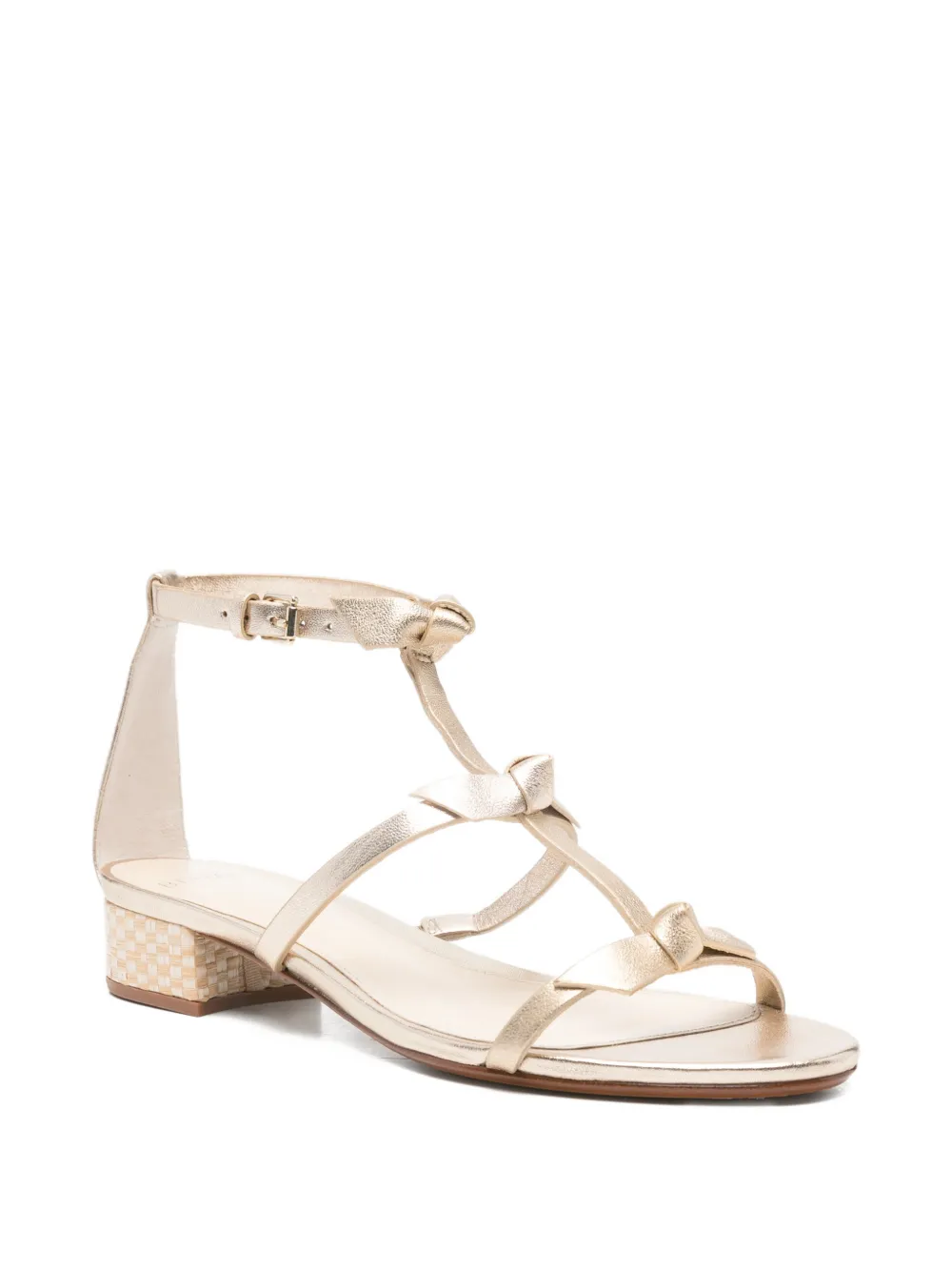 Alexandre Birman Lolita sandalen met geknoopt detail Goud