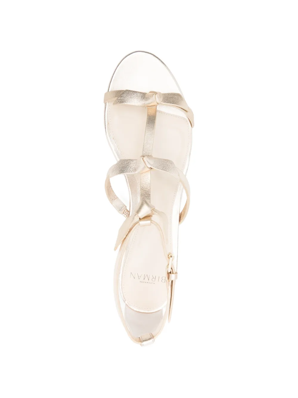 Alexandre Birman Lolita sandalen met geknoopt detail Goud