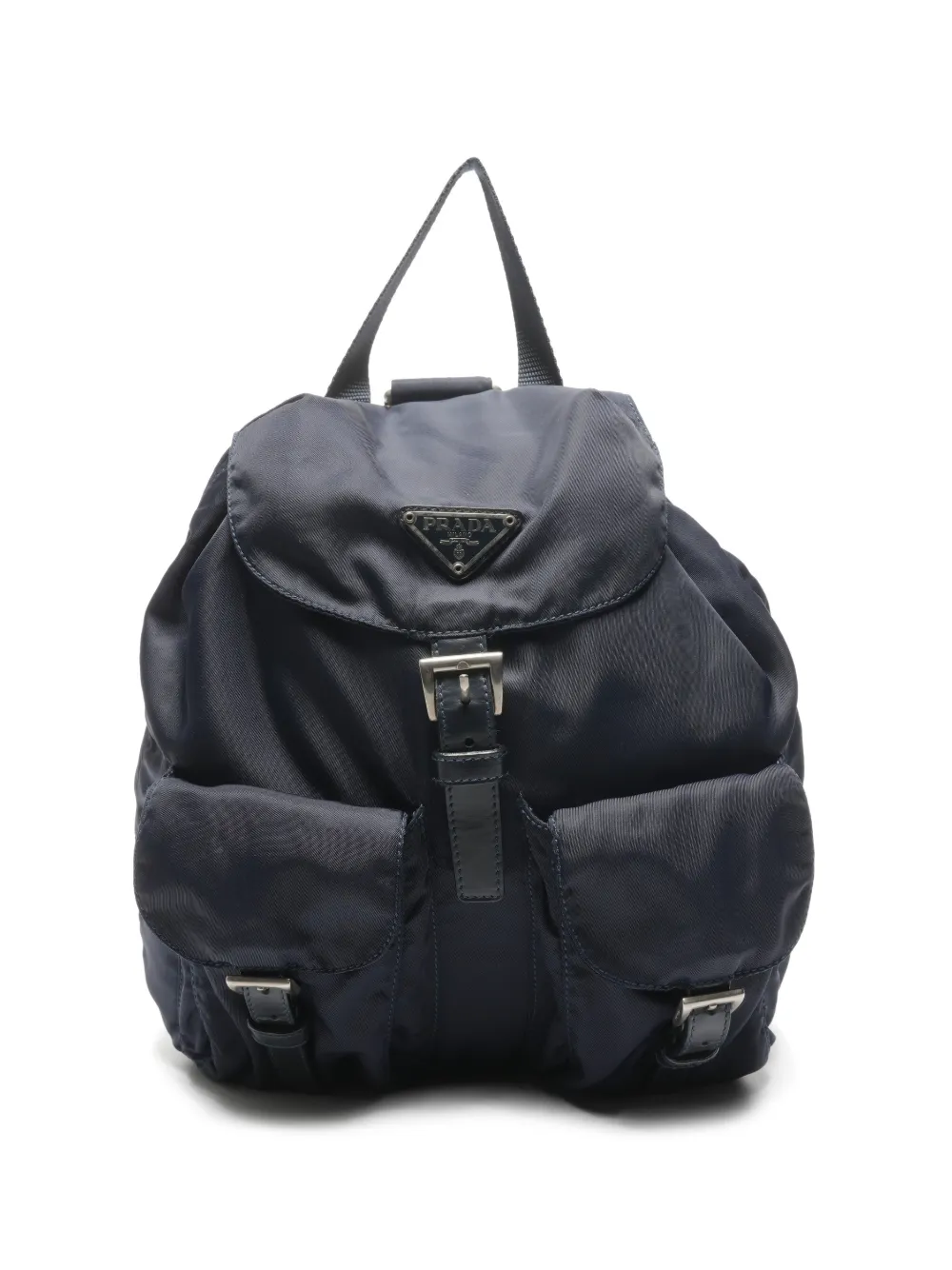 Prada Pre-Owned 2000-2015 flap nylon backpack - Blu