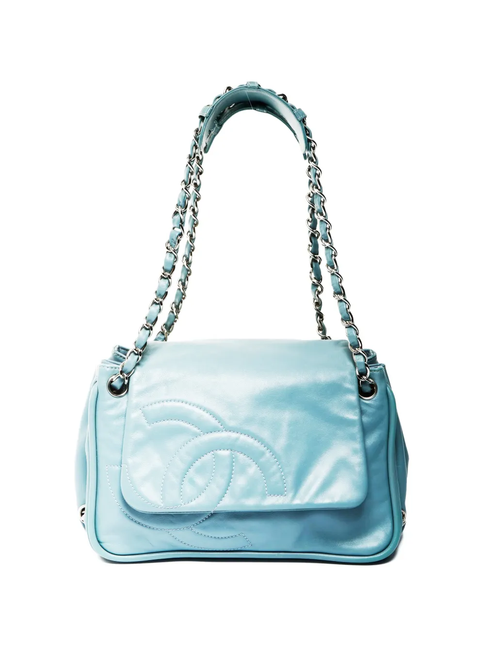 CHANEL Pre-Owned 2006-2008 CC mark chain shoulder bag - Blu