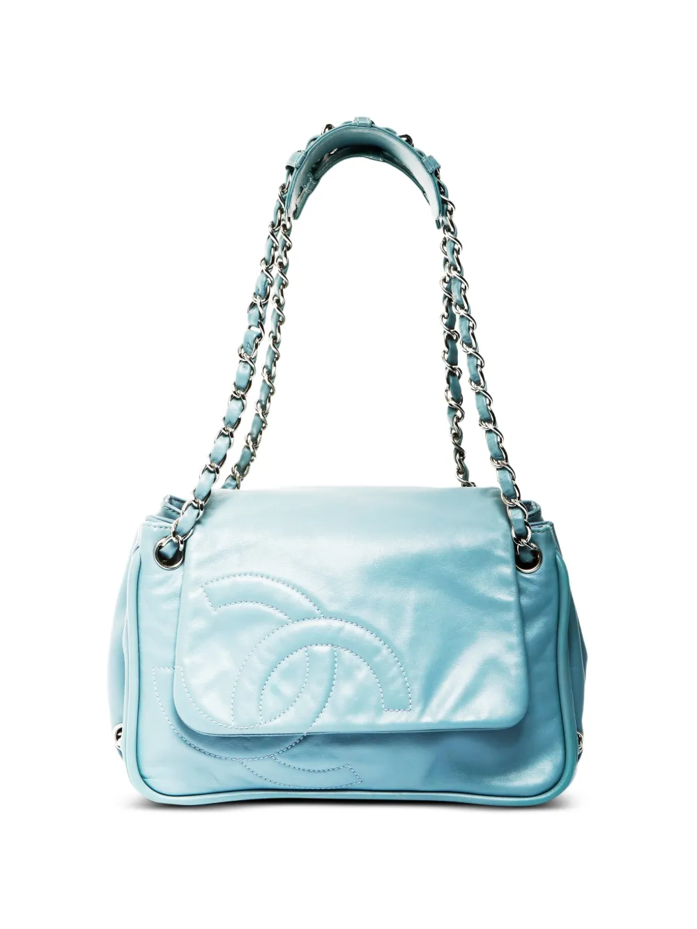 CHANEL Pre-Owned 2006-2008 CC mark chain shoulder bag - Blu