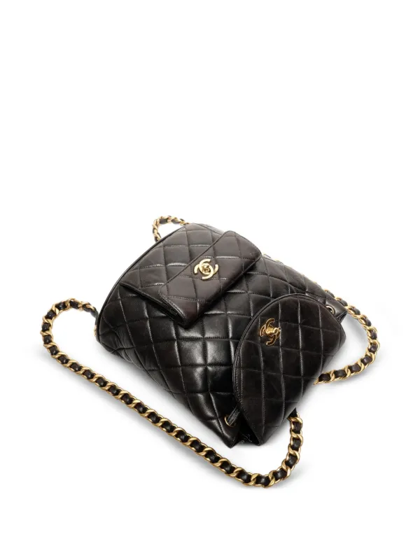 CHANEL Pre-Owned 1994-1996 Duma Backpack | Black | FARFETCH