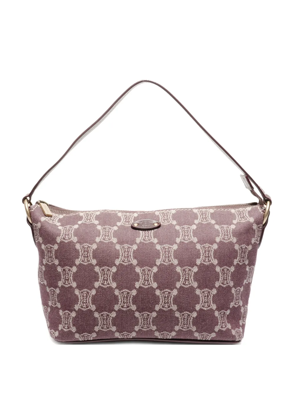 Celine Pre-Owned 2000s Macadam canvas shoulder bag - Viola