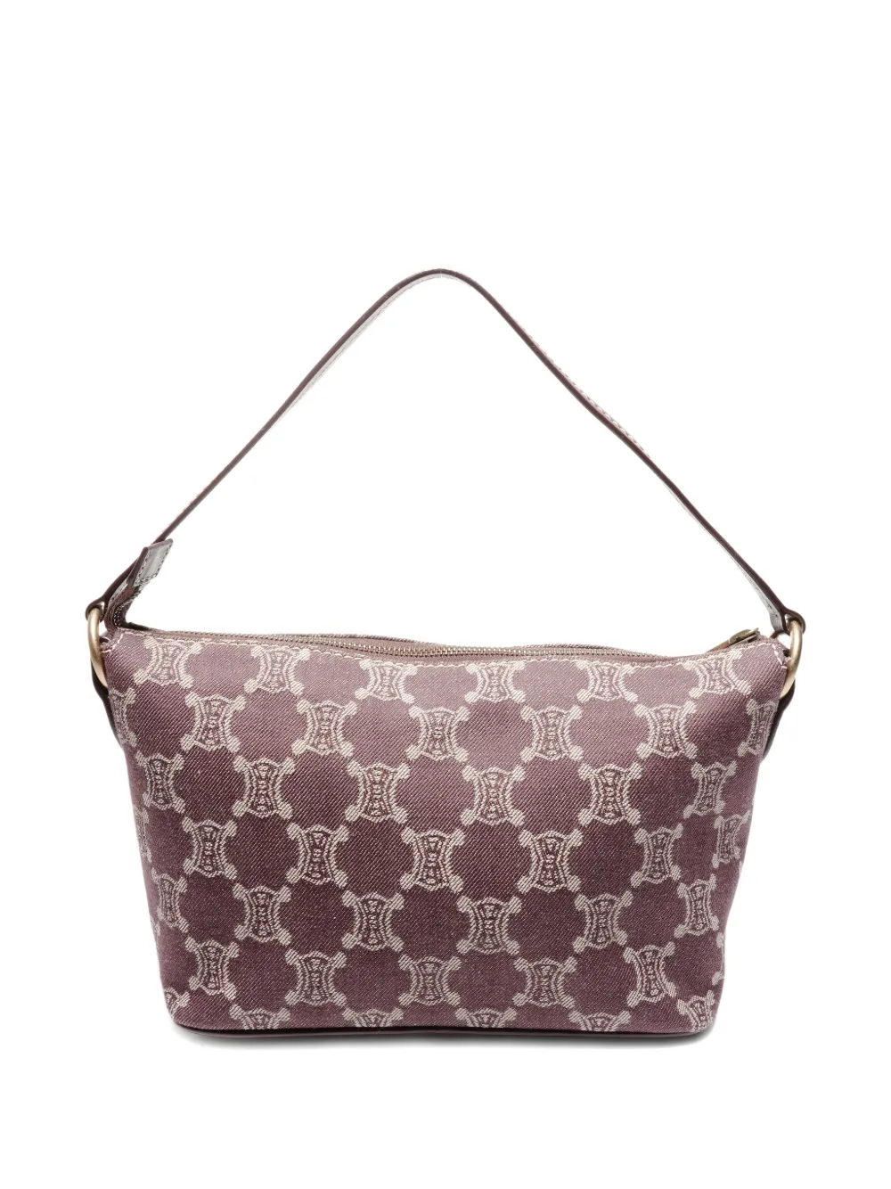 Celine Pre-Owned 2000s Macadam canvas shoulder bag - Paars