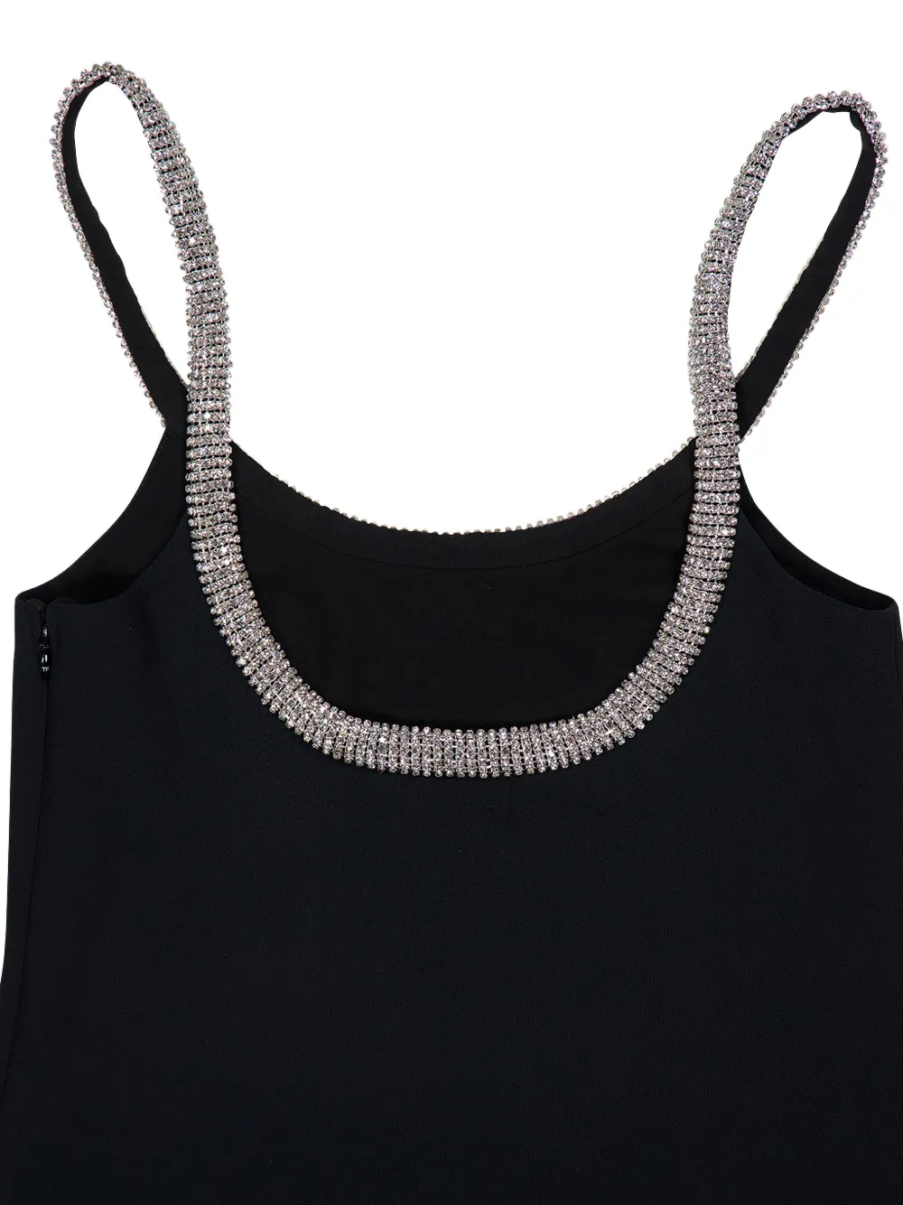 TOM FORD Asymmetrische jurk met kristallen Zwart