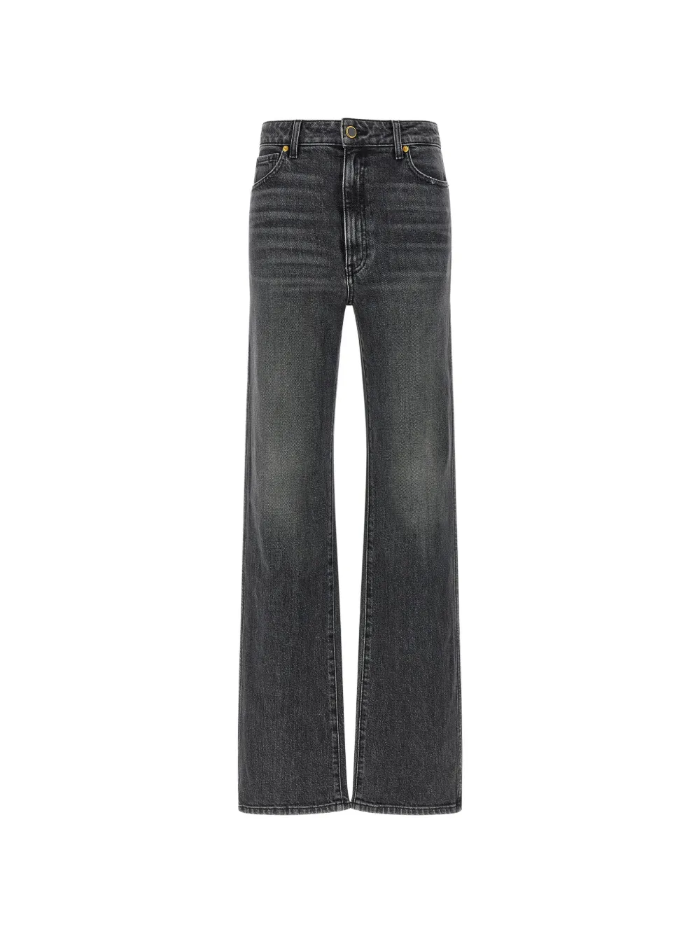 KHAITE Stonewashed straight jeans - Grigio