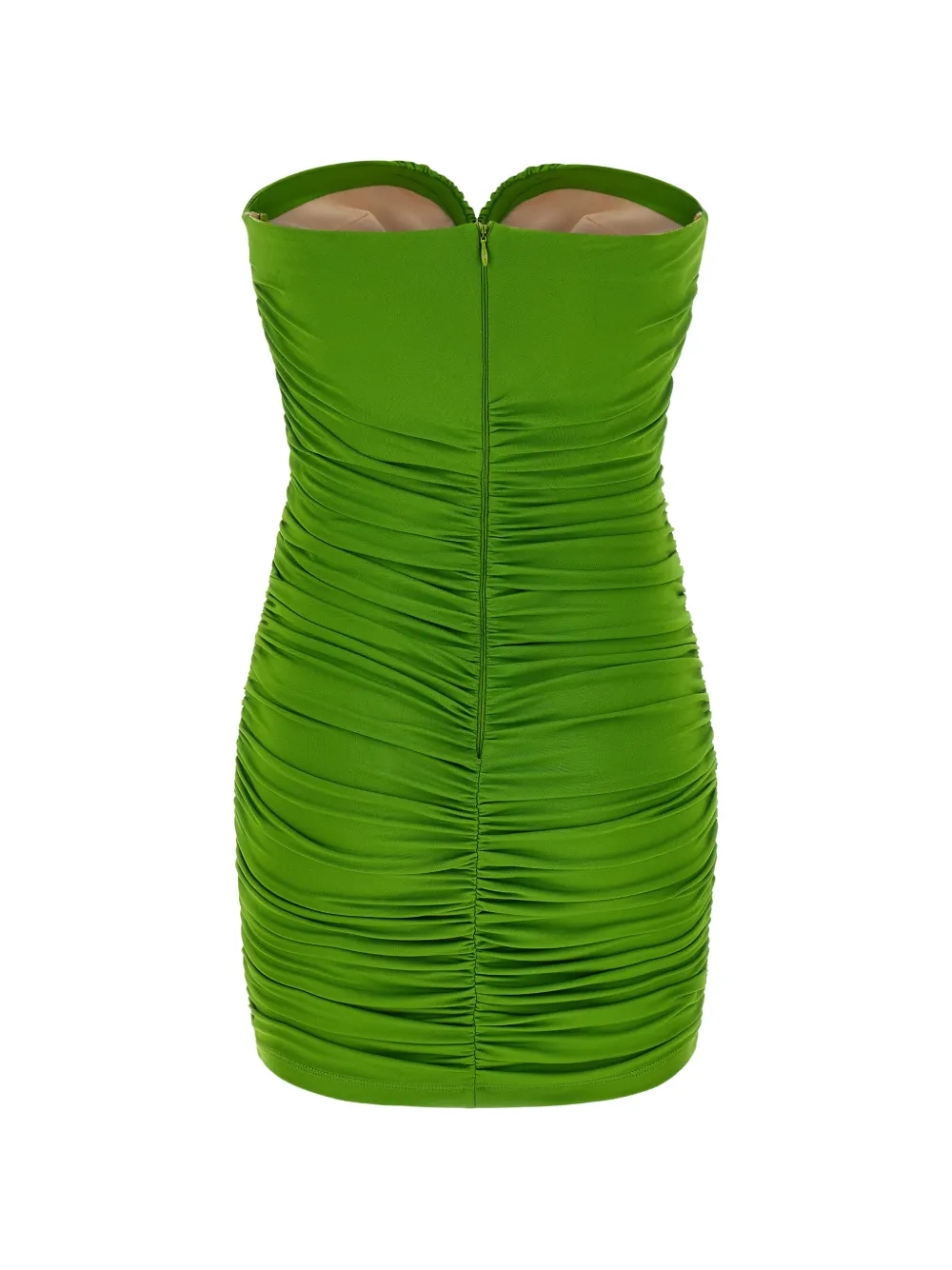 Elisabetta Franchi draping sweetheart-neckline mini dress - Groen