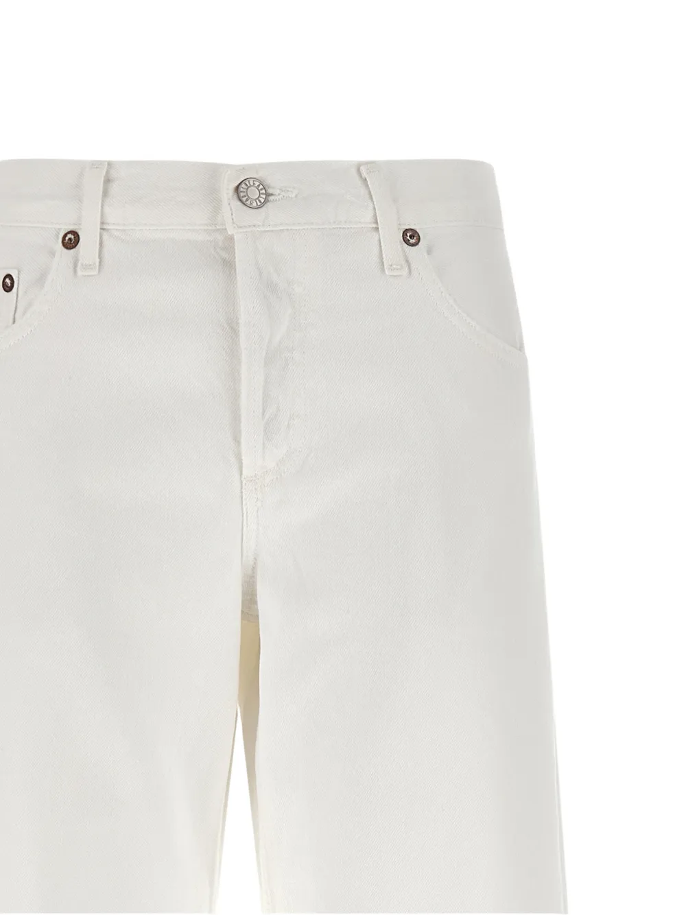 AGOLDE Jeans met riemlussen Wit