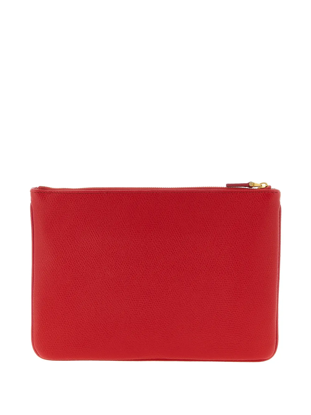 Valentino Garavani Llogo Signature leather clutch bag - Rood