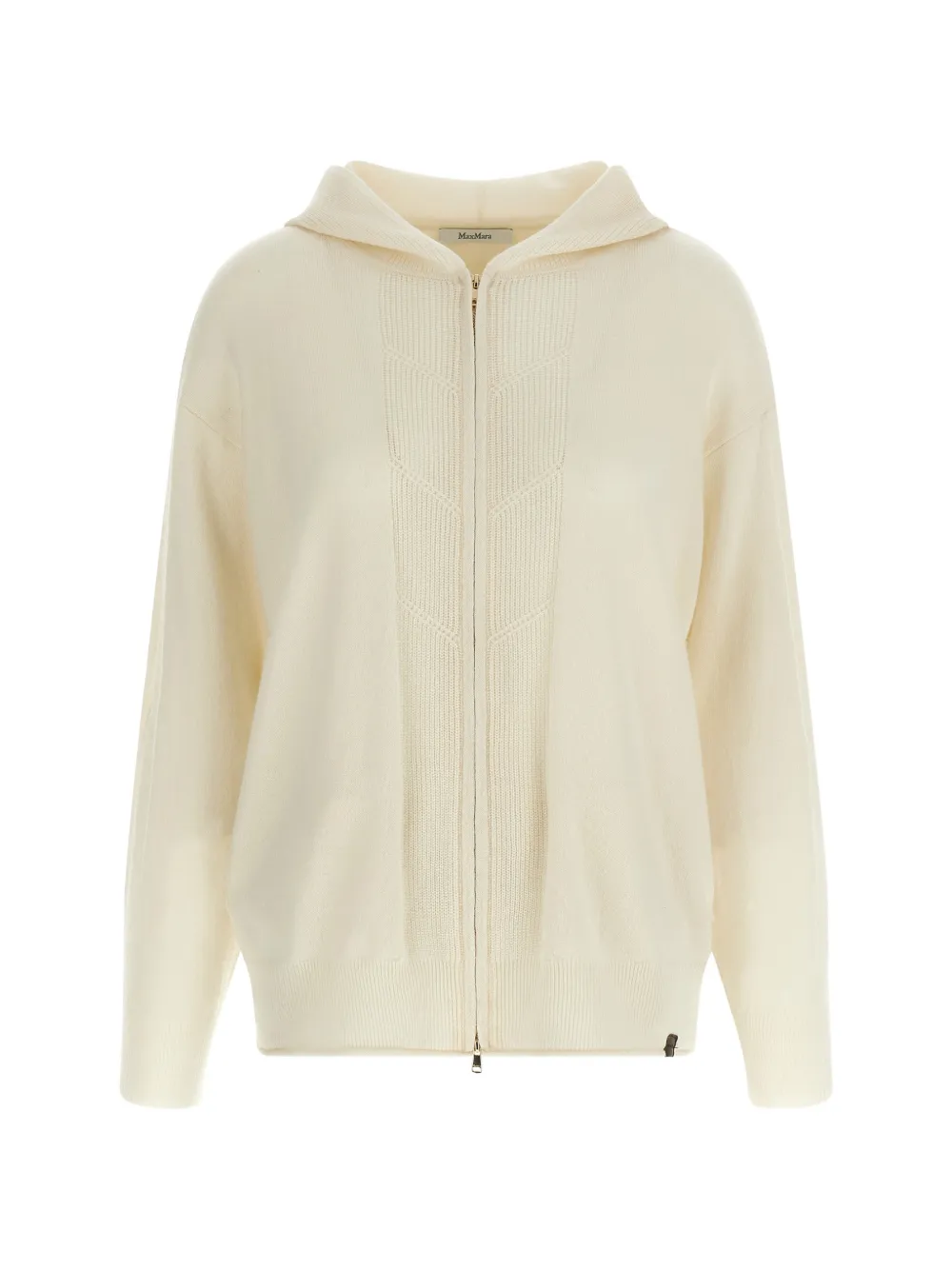 Max Mara knitted zip hoodie - Toni neutri