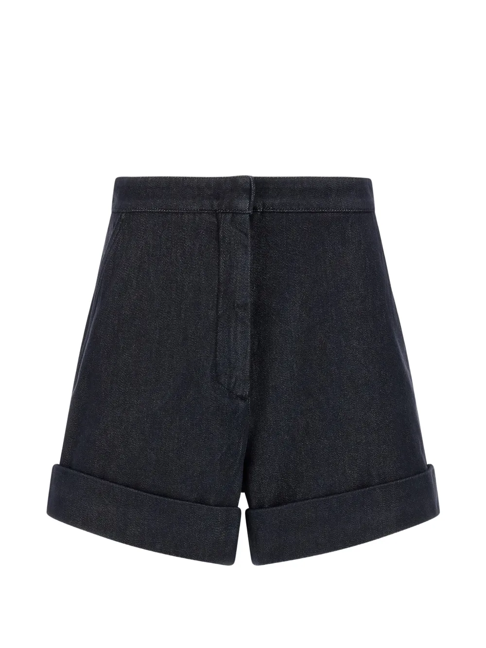 Max Mara Mxmcalca denim effect cuffed shorts | Blue | Image 1