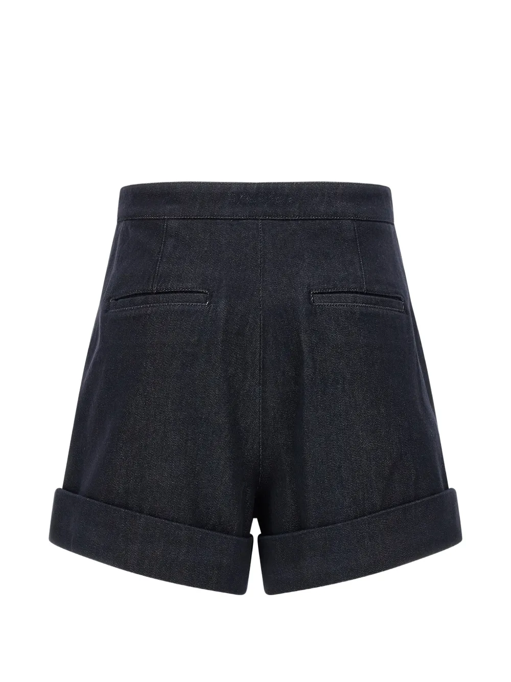 Max Mara Mxmcalca denim effect cuffed shorts | Tailored Shorts | Image 2