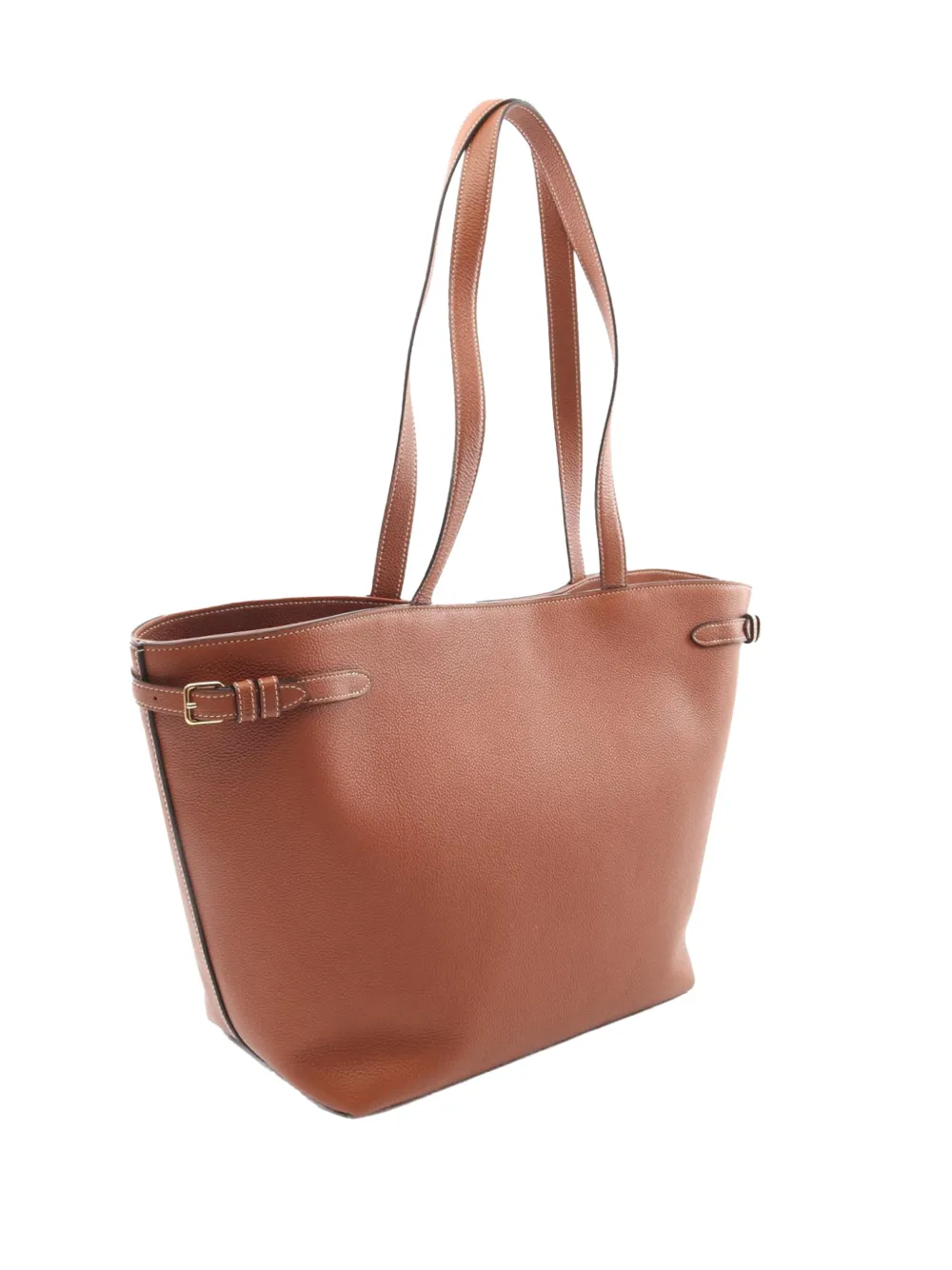  Celine Pre-owned Borsa Tote Triomphe Cabas Anais Media In Pelle Di Vitello Pieno Fiore 2021-2025 - Marrone 