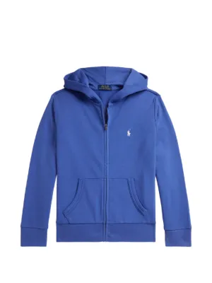POLO RALPH LAUREN KIDS Big Pony Patch Hoodie | Blue | FARFETCH