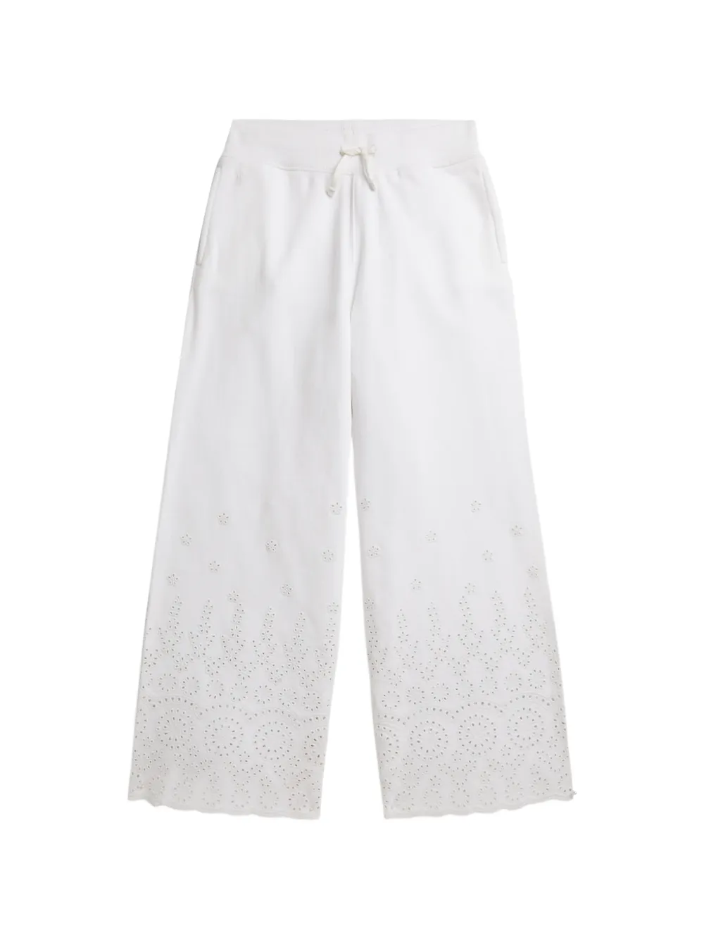 POLO RALPH LAUREN KIDS Pantaloni a gamba ampia - Bianco