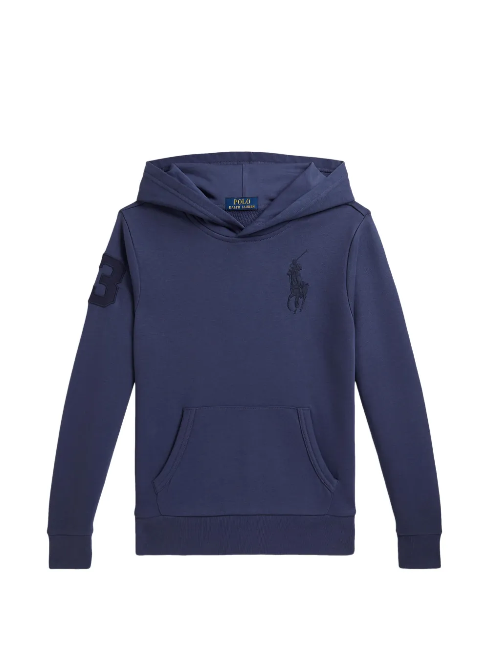 POLO RALPH LAUREN KIDS Felpa Big Pony con cappuccio - Blu