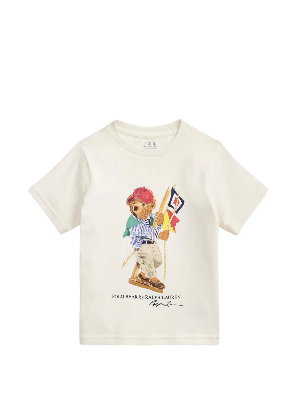 POLO RALPH LAUREN KIDS T-shirt con stampa - Bianco