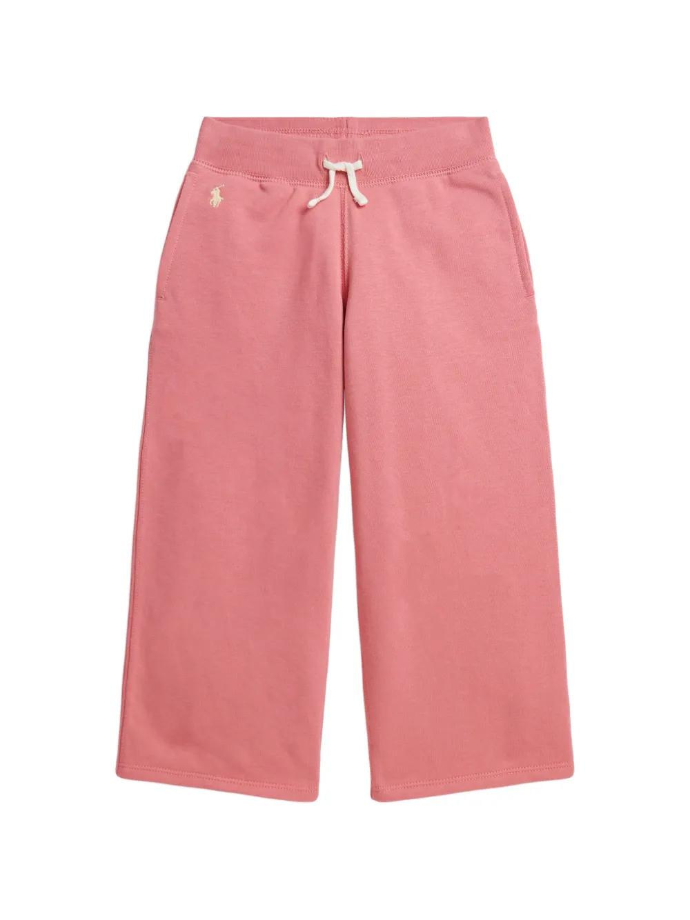 POLO RALPH LAUREN KIDS embroidered wide-leg sweatpant - Rosa