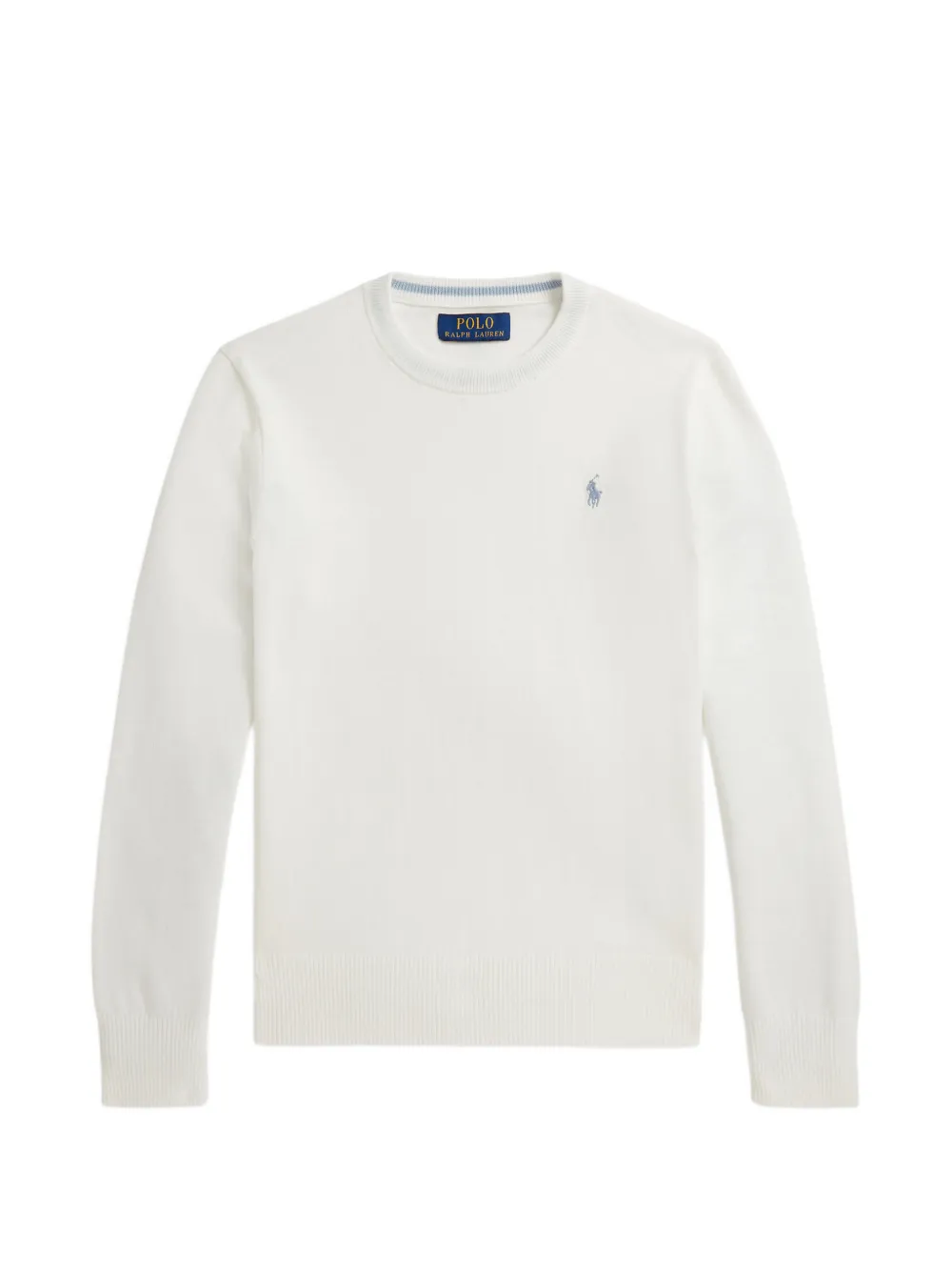 POLO RALPH LAUREN KIDS Maglione girocollo con ricamo - Bianco