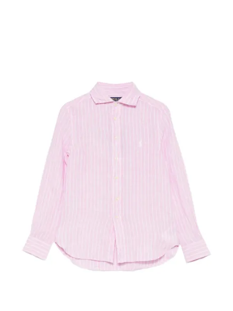 POLO RALPH LAUREN KIDS camisa con rayas estampadas