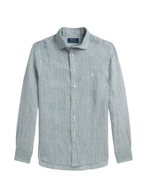 POLO RALPH LAUREN KIDS striped linen shirt