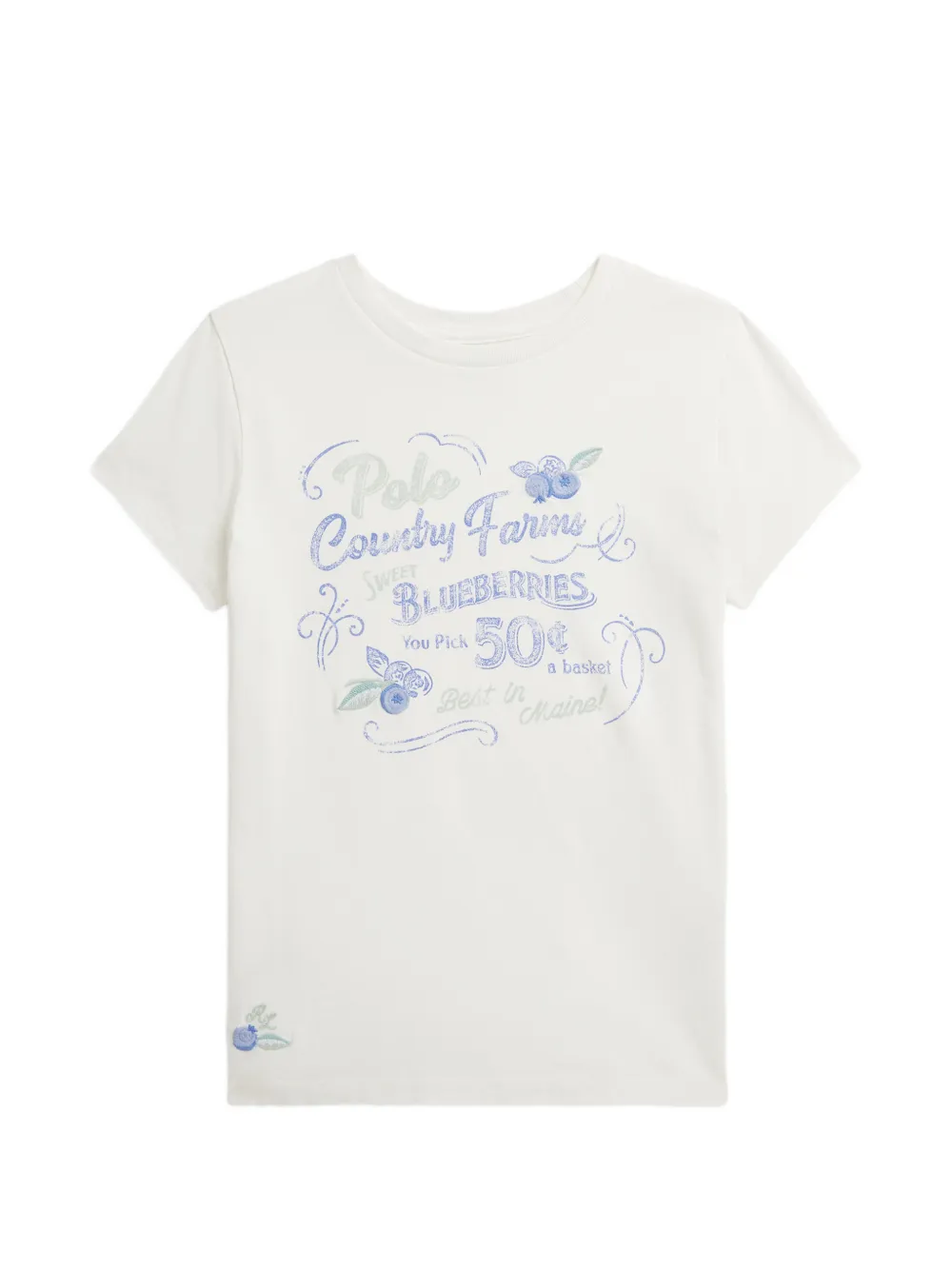POLO RALPH LAUREN KIDS T-shirt con stampa - Bianco