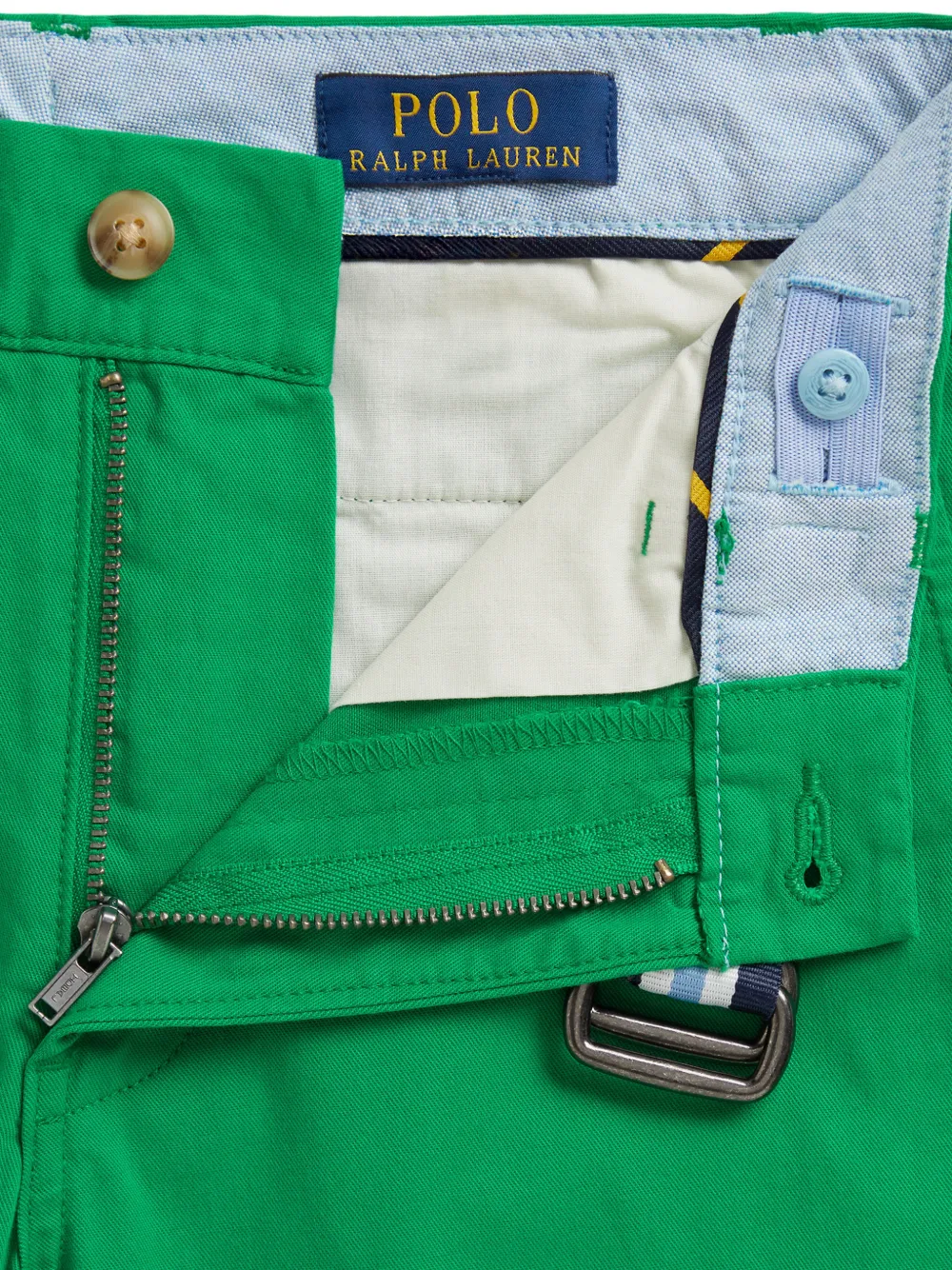 POLO RALPH LAUREN KIDS Twill slim-fit broek met zak Groen