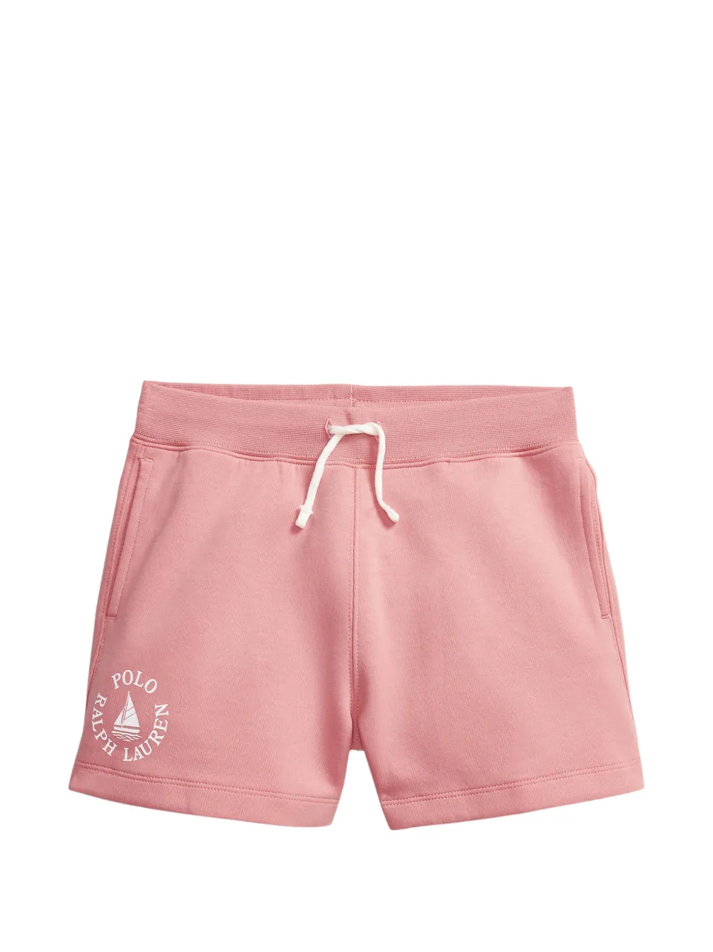 POLO RALPH LAUREN KIDS Costume da bagno con logo e coulisse - Rosa