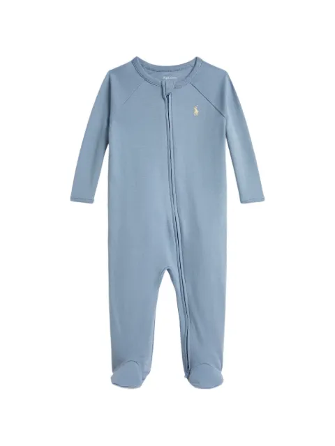 POLO RALPH LAUREN KIDS embroidered footed pajama