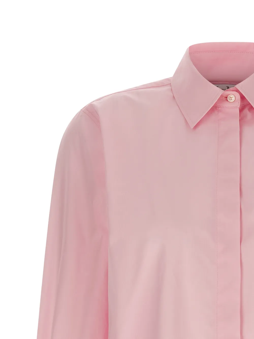 Max Mara Maroso logopatches blouse met lange mouwen Roze