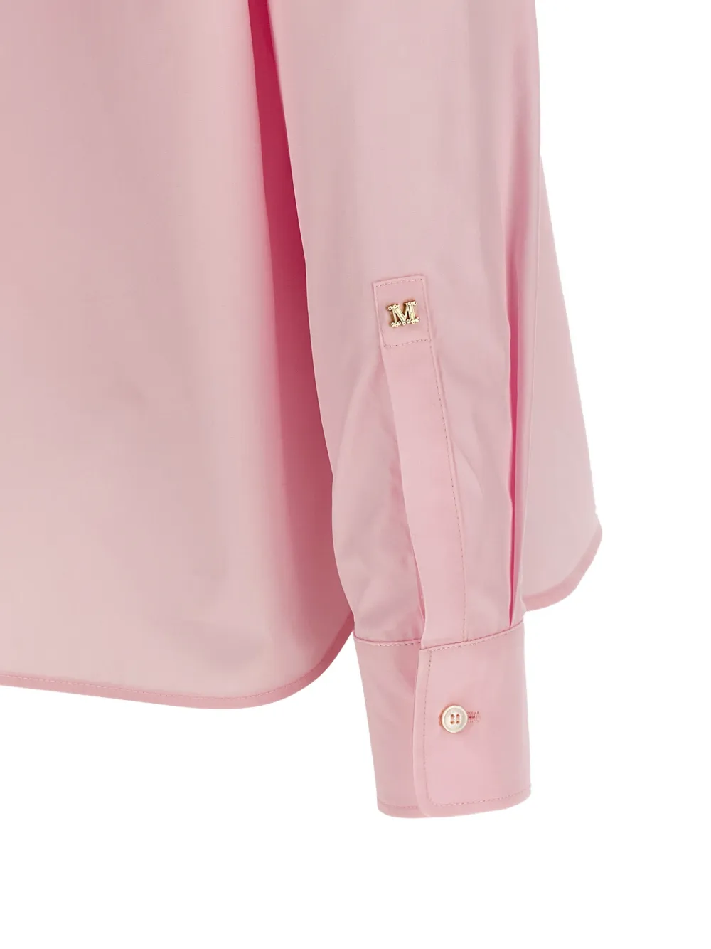 Max Mara Maroso logopatches blouse met lange mouwen Roze