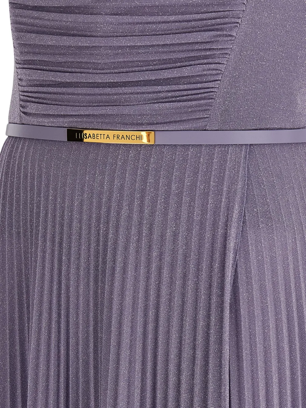 Elisabetta Franchi Geplooide maxi-jurk Paars