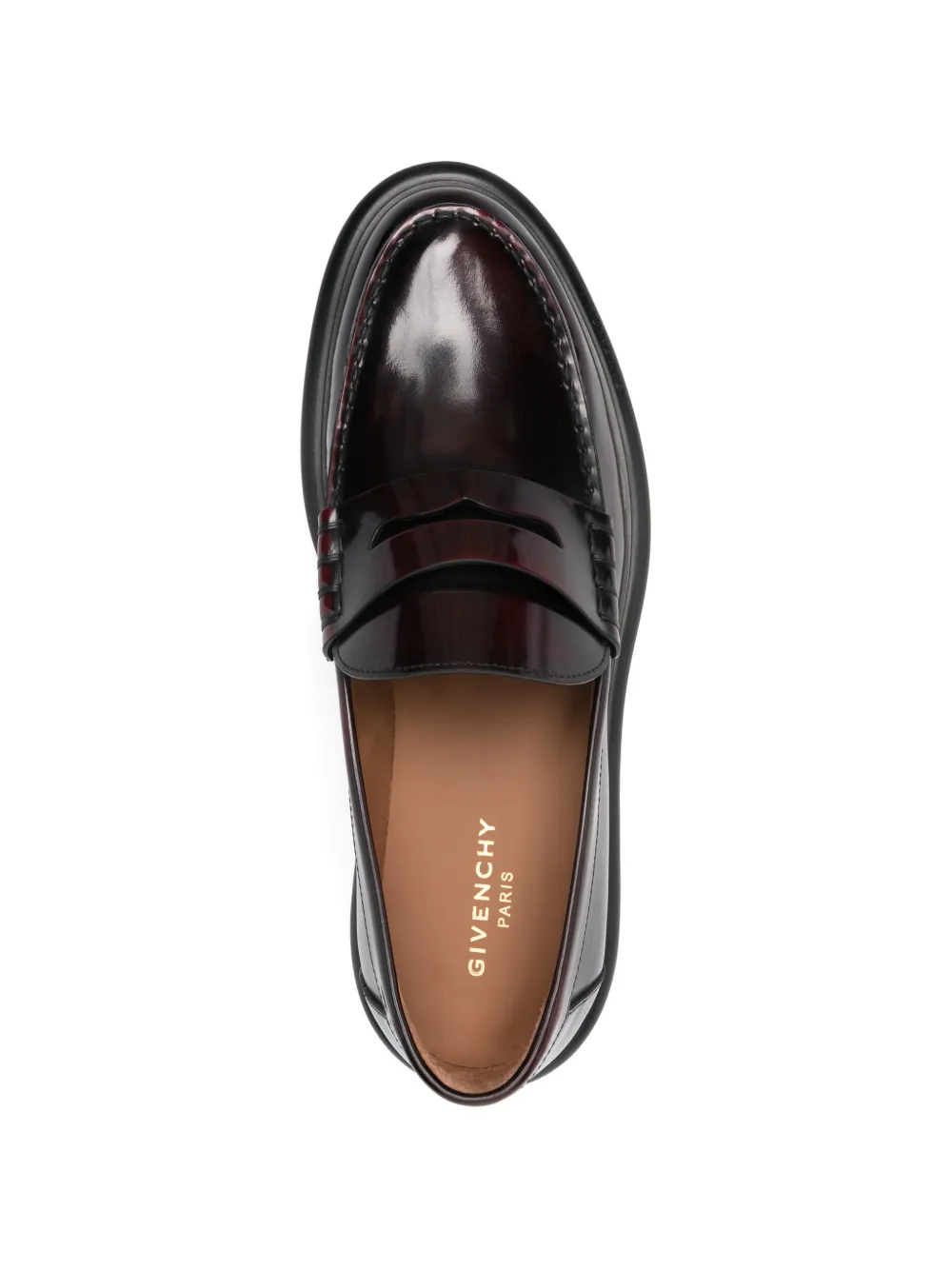 Givenchy leather penny loafers Rood