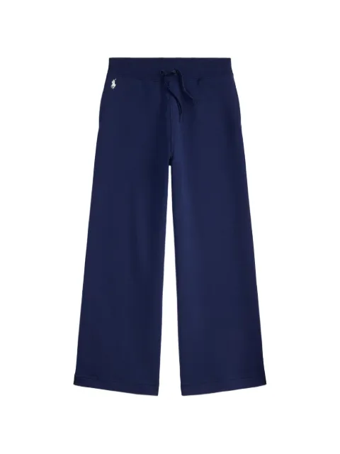 POLO RALPH LAUREN KIDS embroidered wide-leg trousers