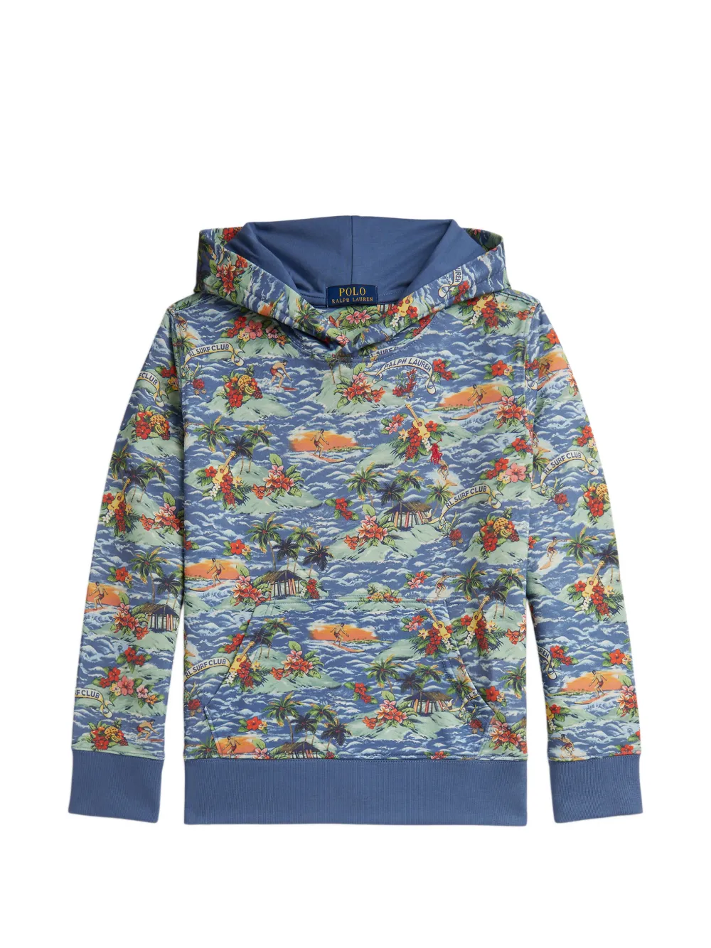 POLO RALPH LAUREN KIDS Felpa con stampa - Blu