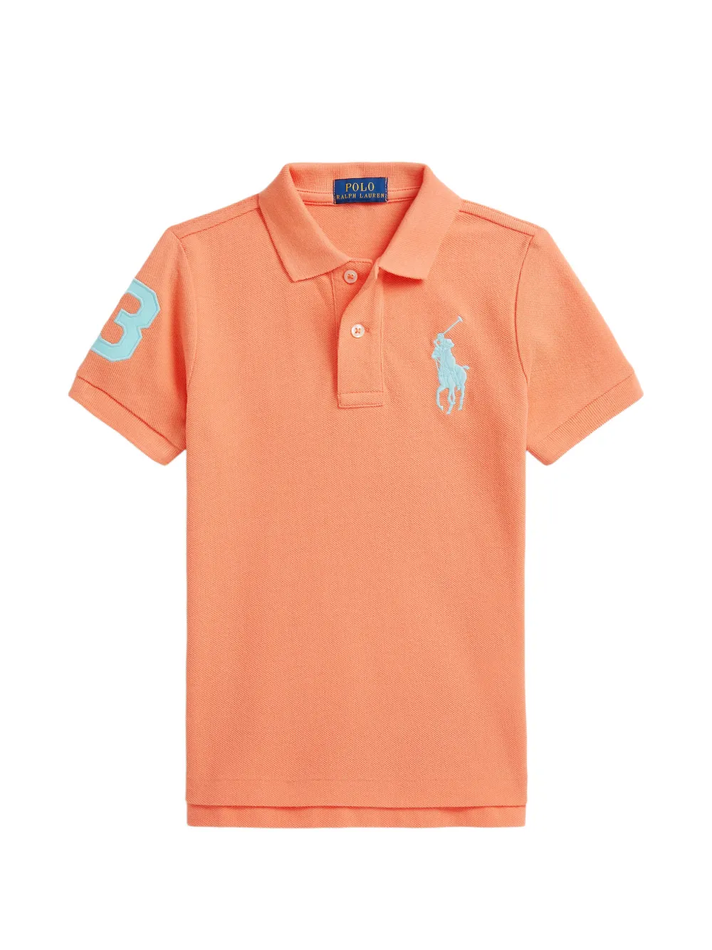 POLO RALPH LAUREN KIDS Polo con ricamo - Arancione