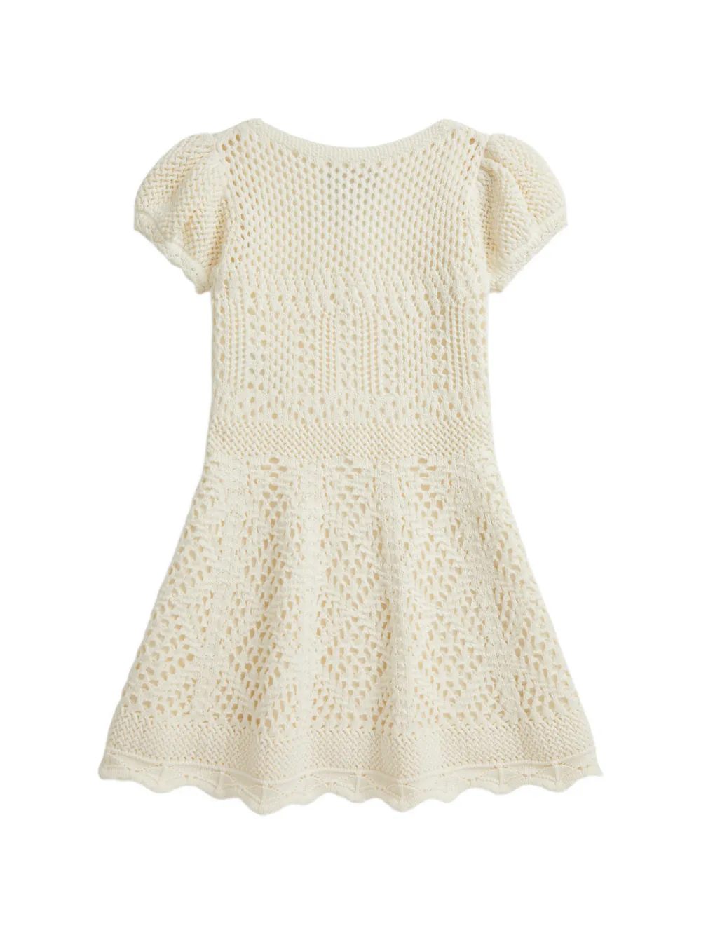 Pointelle Square-Neck Dress