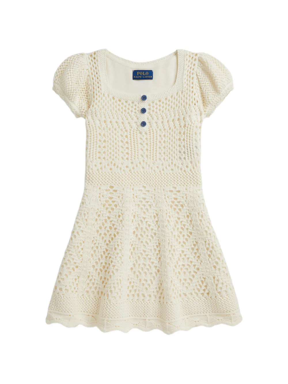 POLO RALPH LAUREN KIDS Abito con scollo squadrato - Toni neutri